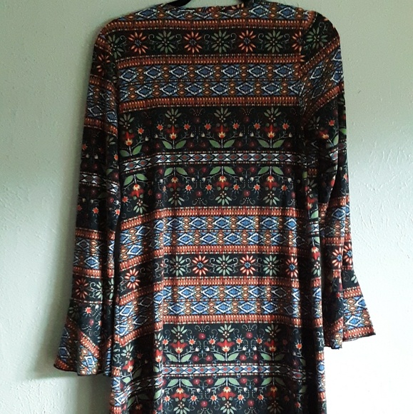 Boho Stretchy Bell Cuff Dress - Picture 5 of 6
